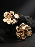 Haute Sauce The Dented-Primrose Statement Earrings - California Gold