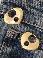 The Arched Hoop Earrings - California Gold