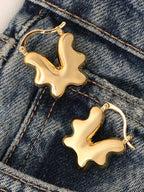 The Coronéa Hoop Earrings - California Gold