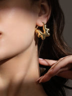 The Coronéa Hoop Earrings - California Gold