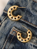 The Coeur Hoop Earrings - California Gold