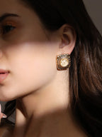 Haute Sauce Women's The Baroquet Stud Earrings - Off-White