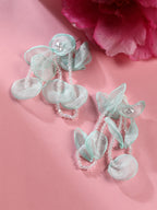 The Petalyn Drop Earrings - Mint Green