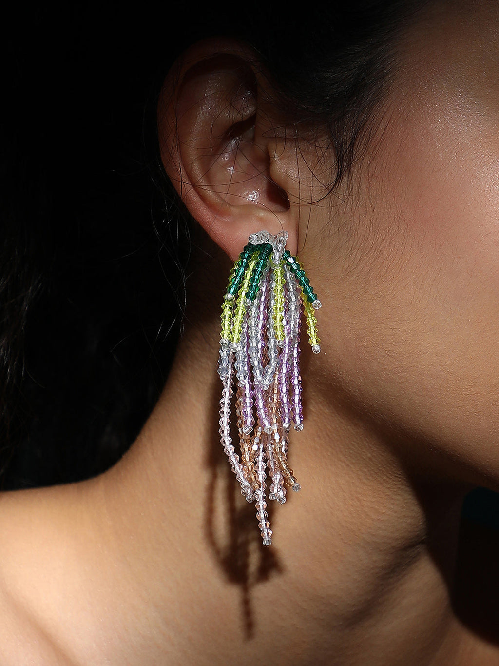 Haute Sauce The Tassora-Prism Drop Earrings - Multicolour