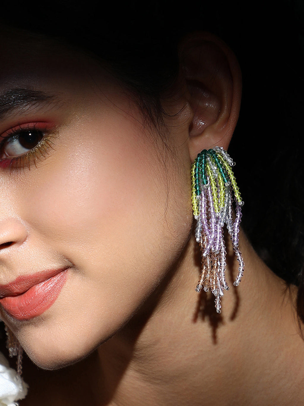 Haute Sauce The Tassora-Prism Drop Earrings - Multicolour