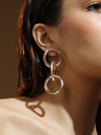 Haute Sauce The Bead-Loop Drop Earrings - Peach Pink