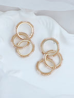 Haute Sauce The Bead-Loop Drop Earrings - Peach Pink