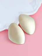 Haute Sauce The Abstarct-Plate Statement Earrings - Champayne Gold