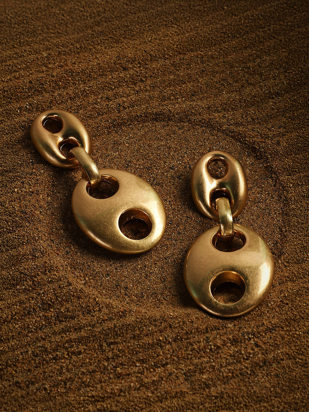 Haute Sauce The Bolt Drop Earrings - California Gold