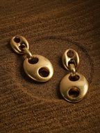 Haute Sauce The Bolt Drop Earrings - California Gold