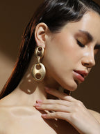 Haute Sauce The Bolt Drop Earrings - California Gold