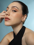 The Bow-Knot Stud Earrings - California Gold