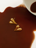 The Danity-Amore Stud Earrings - California Gold