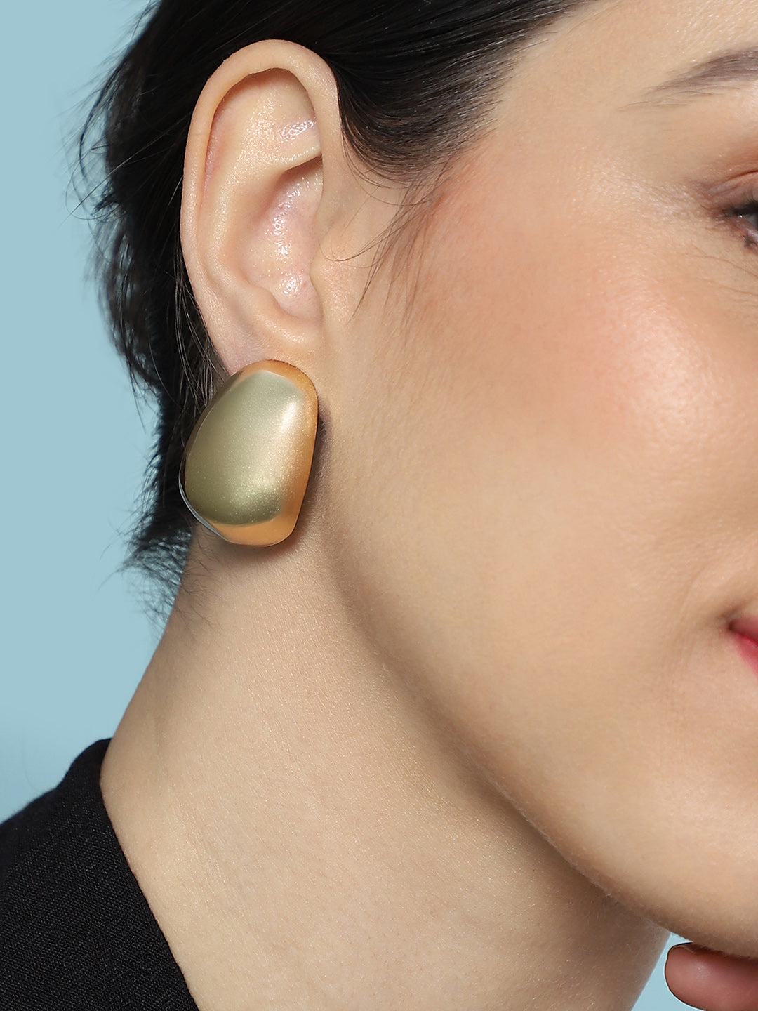 The Lamella Hoop Earrings - California Gold