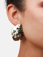 Haute Sauce Women's Cristal-Tectonic Statement Earrings - Calfornia Gold