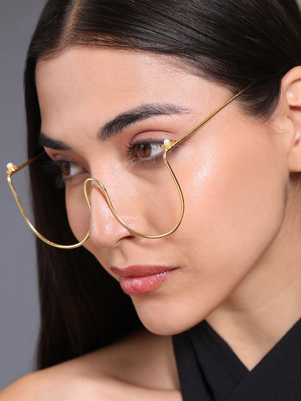 The Luxe Chain Sunglass - Gold