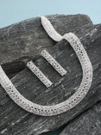 Haute Sauce The All-Over-Bling Jewellery Set - Crystal Silver