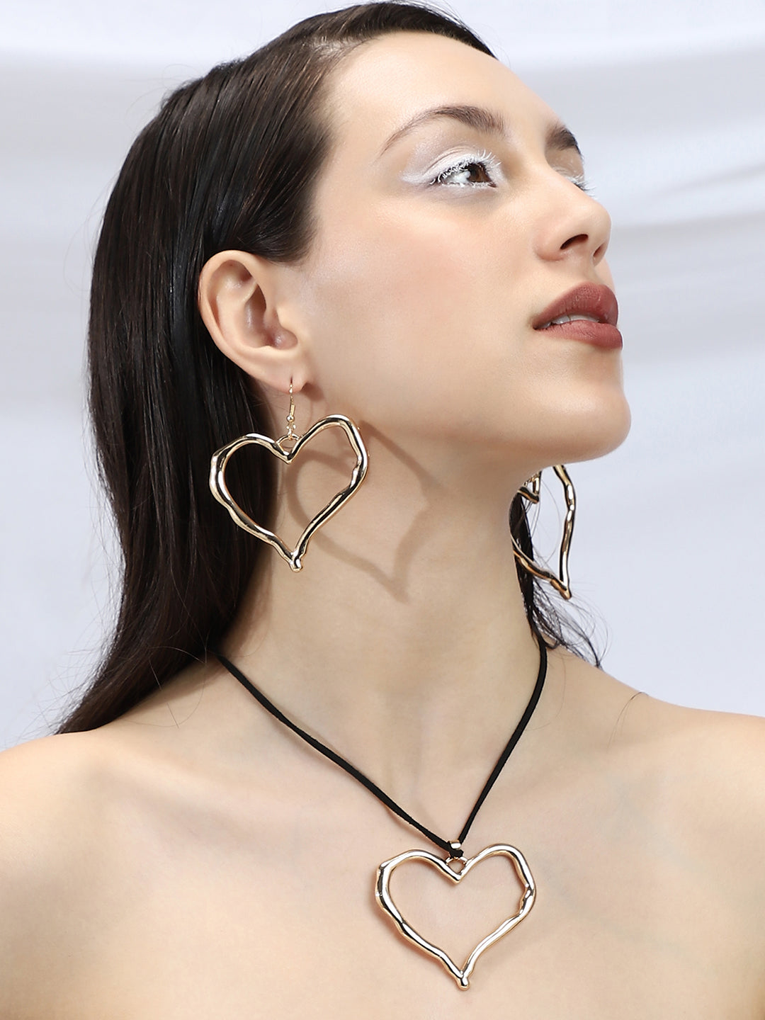 The Aureate-Heart Jewellery Set - California Gold
