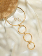 The Halo Link Jewellery Set - Gold