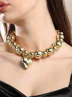 Haute Sauce The Puffer-Cuoer Collar Necklace - California Gold