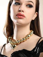 Haute Sauce The Puffer-Cuoer Collar Necklace - California Gold