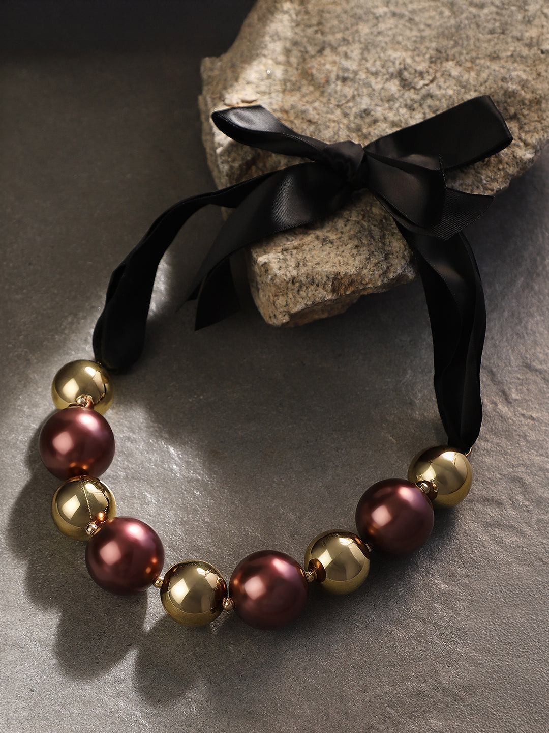 Haute Sauce The Noel Statement Necklace - Sangria Red