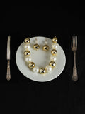 The Majesté Block Jewellery Set - Pearl White