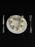 The Majesté Block Jewellery Set - Pearl White