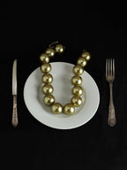Haute Sauce The Majesté Collar Necklace - Light Olive