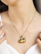 The Chonky-Coeur Pendant Necklace - California Gold