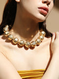 Haute Sauce The Hammered Collar Necklace - California Gold