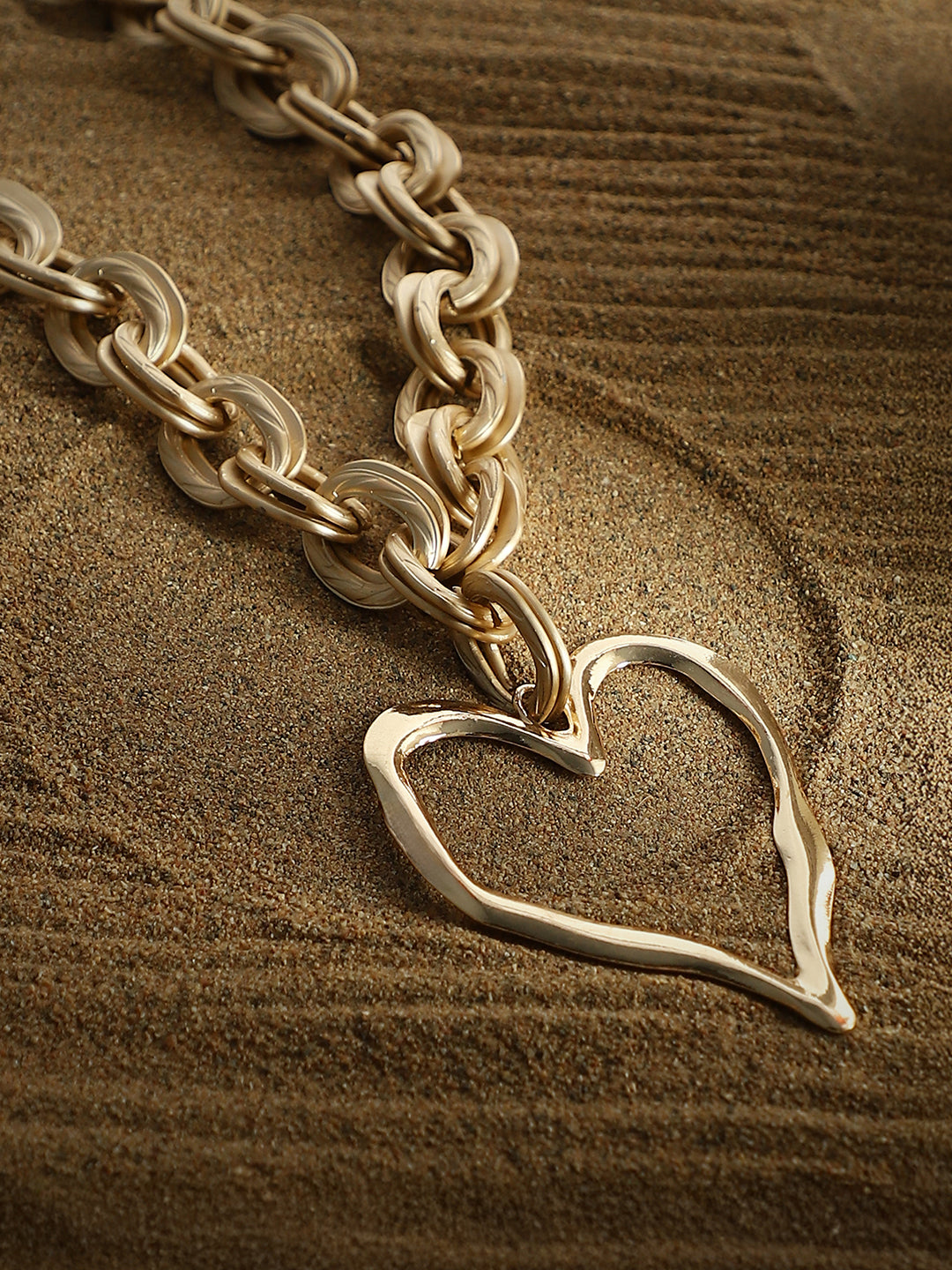 Haute Sauce The Coeur-Chain Statement Necklace - California Gold