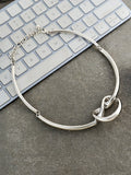 The Nodo Collar Necklace - Metallic Silver