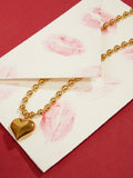 The Puffer-Cuoer Pendant Necklace - California Gold