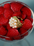 The Elizabethan Statement Ring - Daisy White