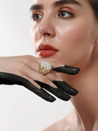 The Elizabethan Statement Ring - Daisy White