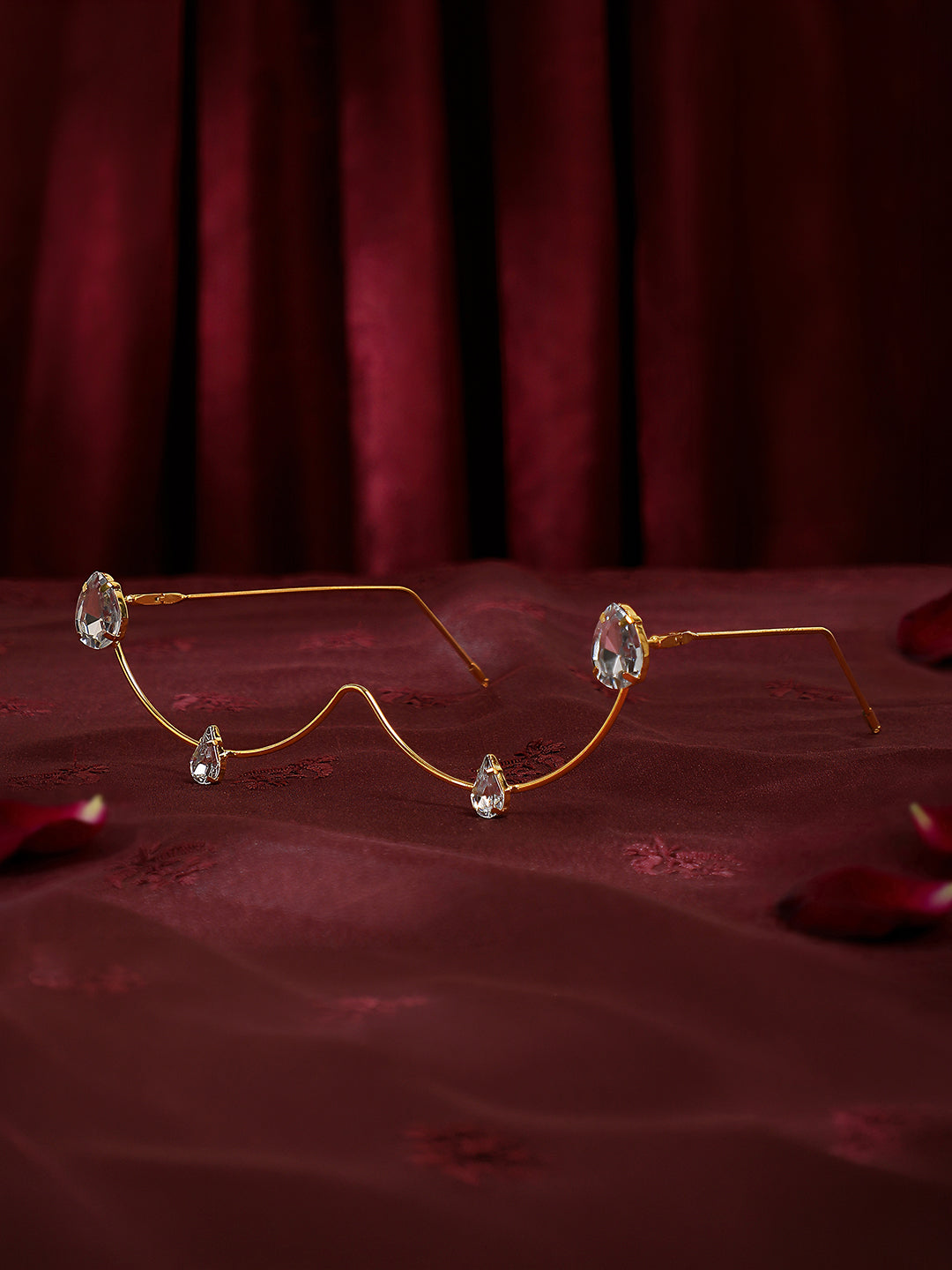 The Celeste Drop Eyewear Chain - Gold