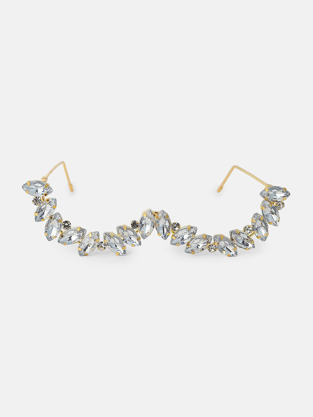 The Royale Crystal Eyewear Chain - Silver