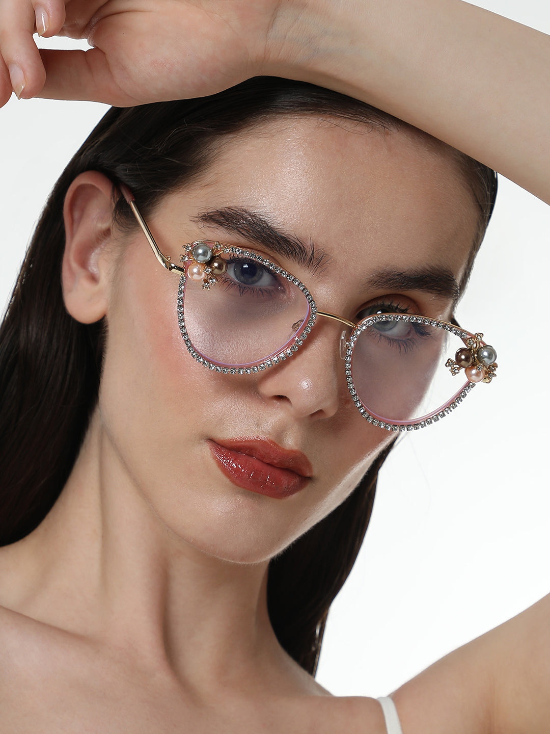 Haute Sauce The Fleur Cateye Sunglasses - Baby Pink