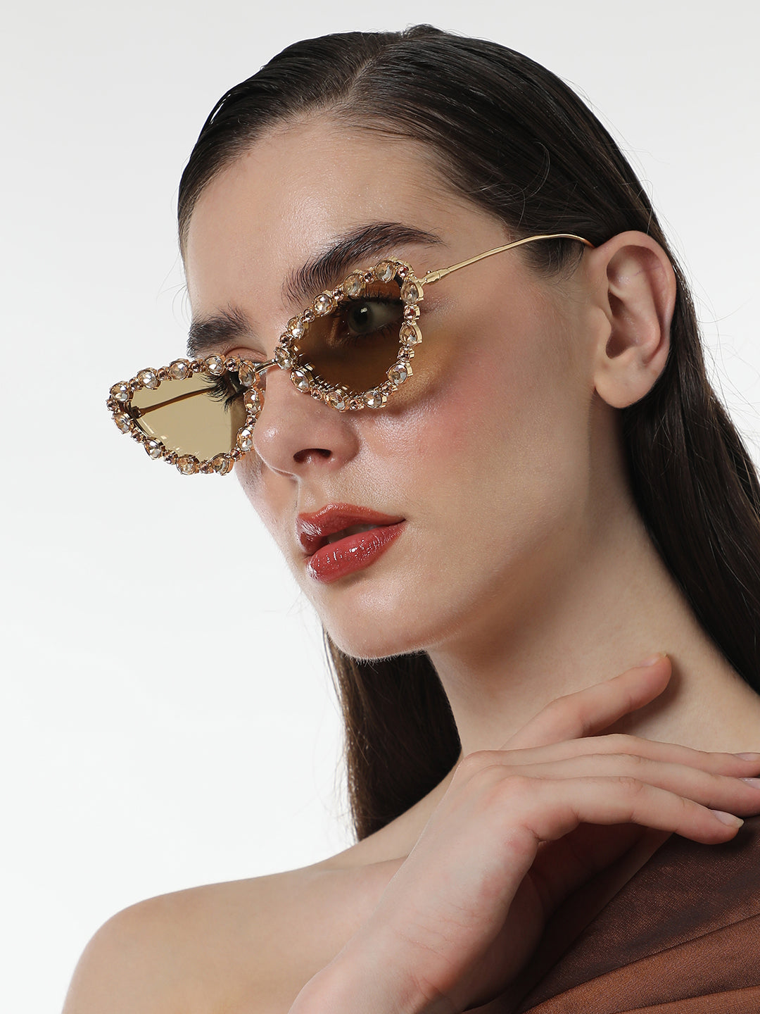 Haute Sauce The Bijou Cateye Sunglasses - California Gold