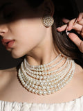 Haute Sauce The Rayna Jewellery Set - Pearl White
