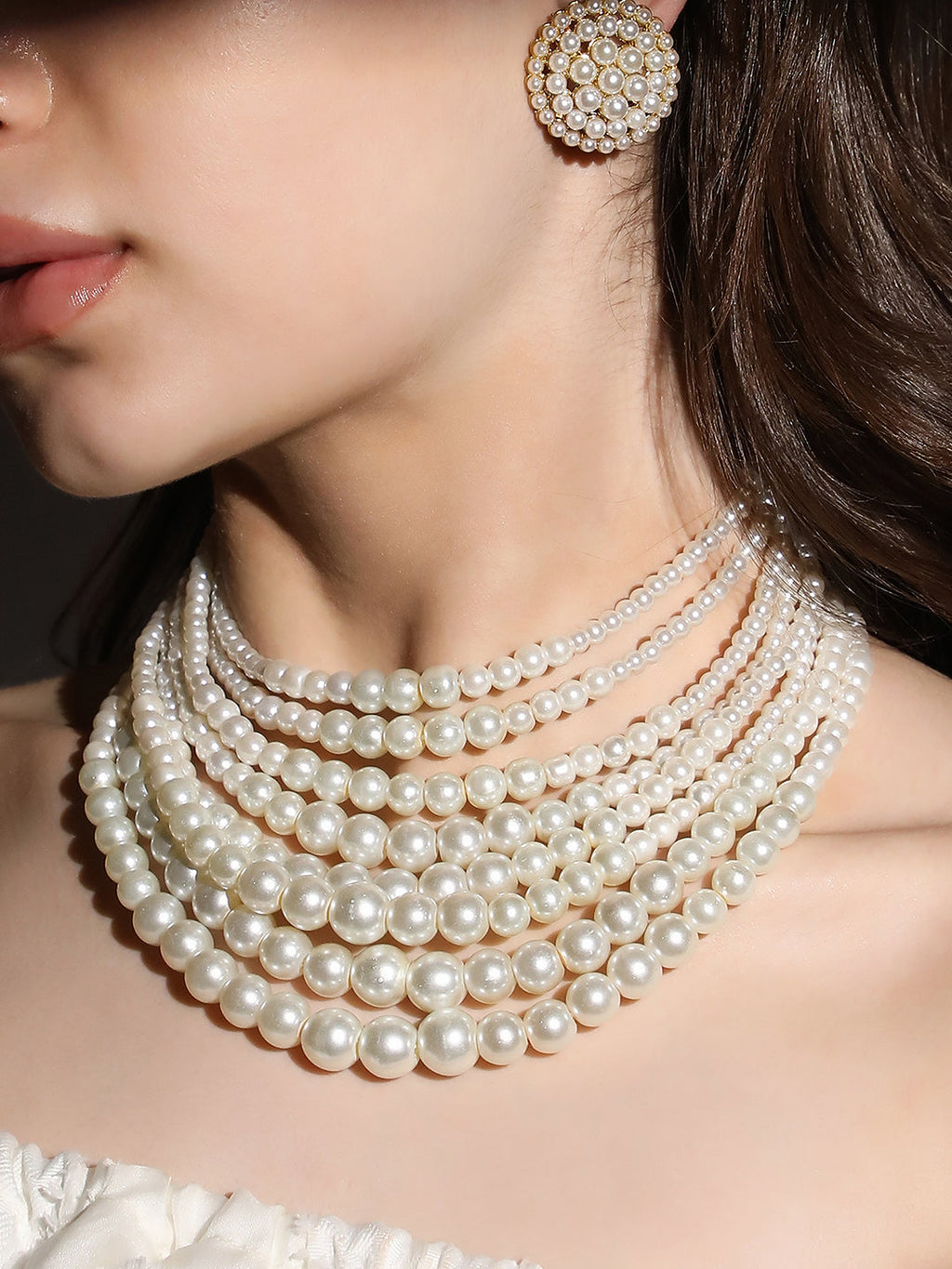 Haute Sauce The Rayna Jewellery Set - Pearl White