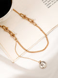 The Dainty-Coin Chain Necklace - California Gold