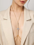 Haute Sauce Sohi Eccentric Party Fancied Gem Studded Gold Plated Body Chain
