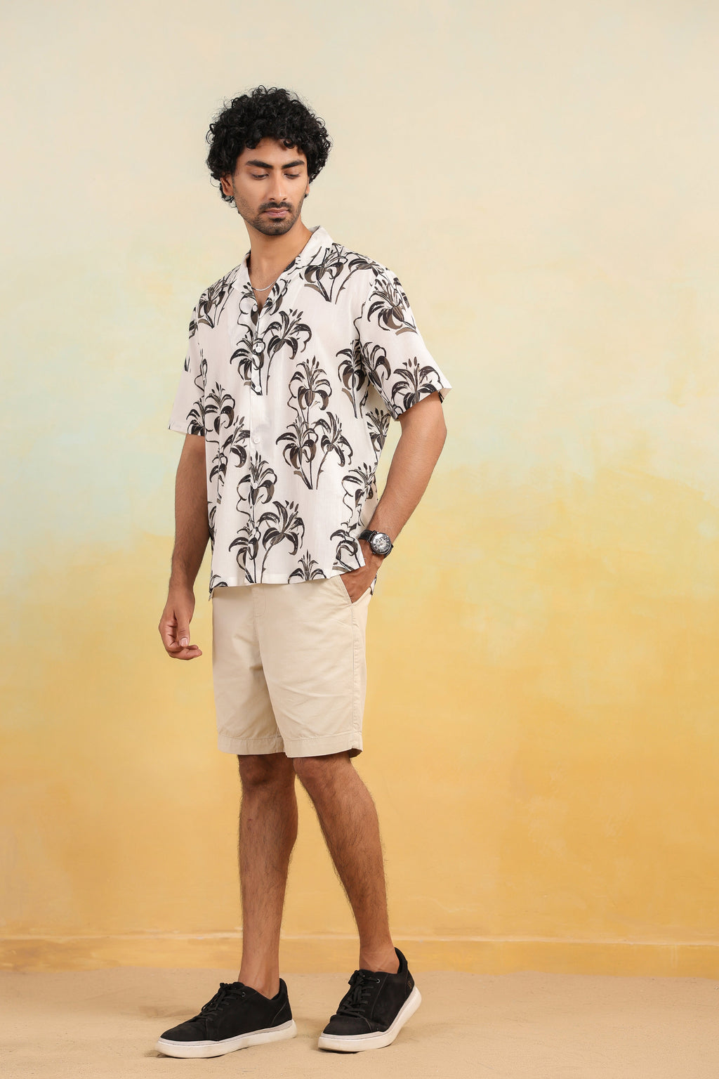 Tropical Mirage Oversized Hawaiian Collar Shirts