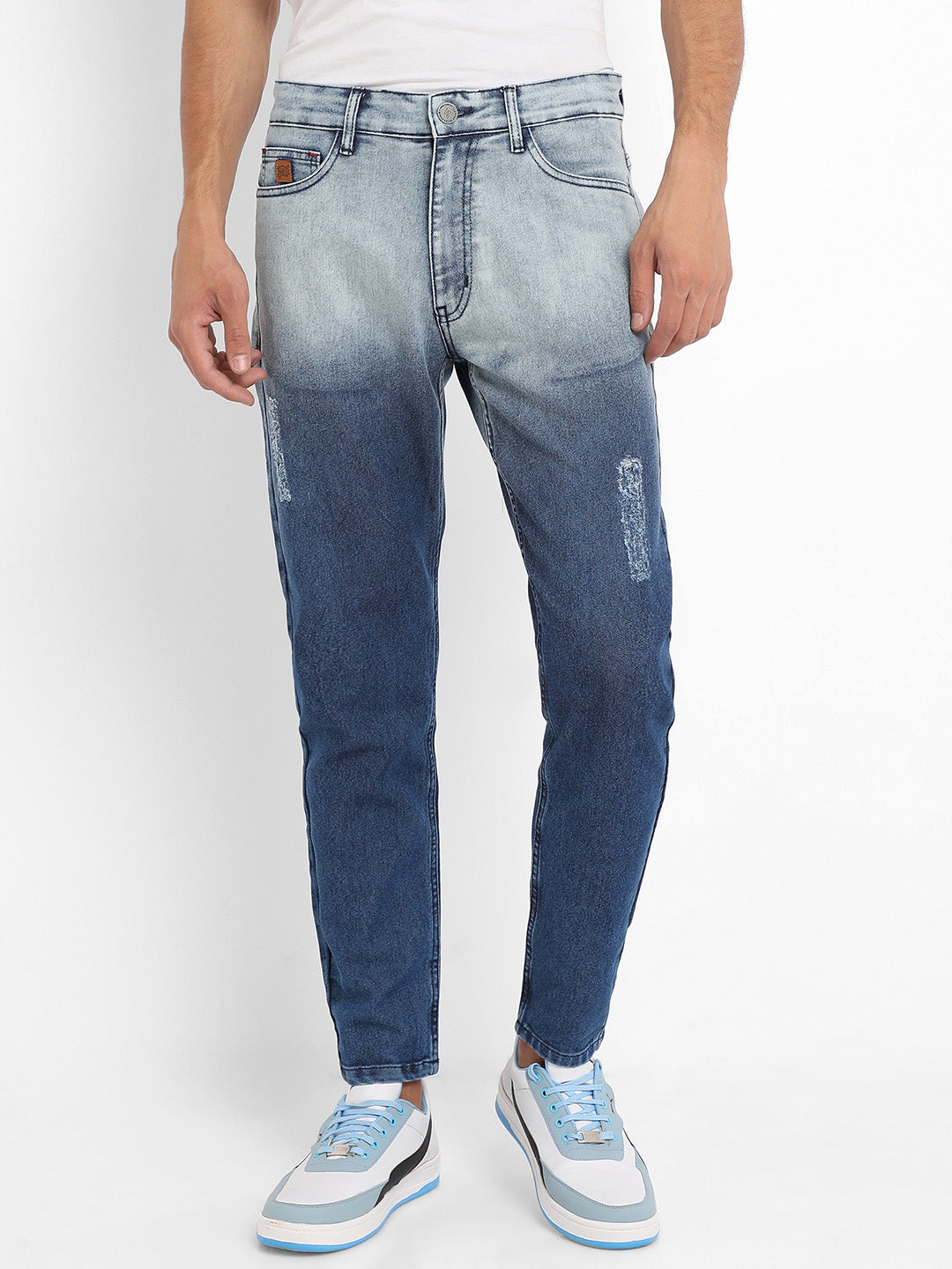 Campus Sutra Contrast Ombre Denim Jeans