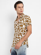 Campus Sutra Contrast Block Shirt