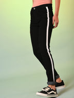Contrast Side-Striped Denim Jeans