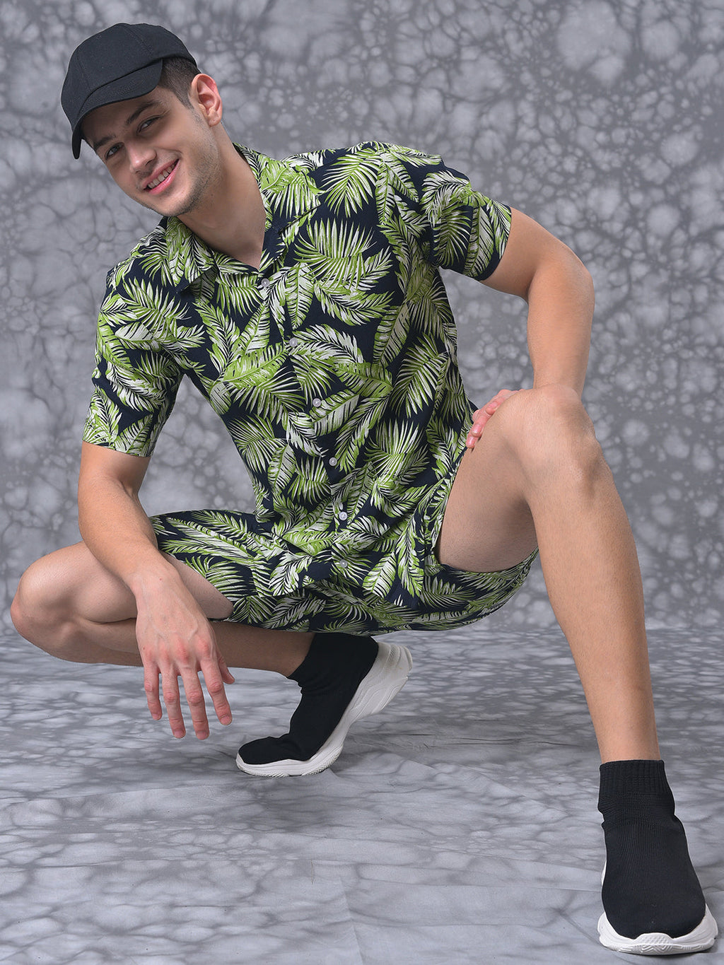 Campus Sutra Foliage Cluster Co-Ord Set