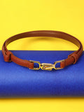 Brown Textured Belt
